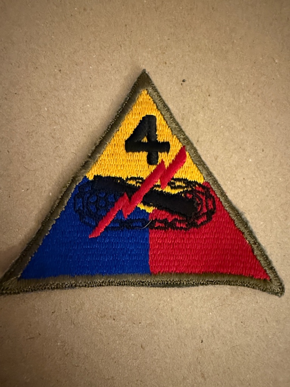 4th Armored Division Patch